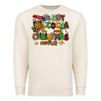 Sandshell hot cocoa and christmas movies Premium Sweatshirt - AdoDesignShop