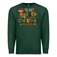 Sports Green hot cocoa and christmas movies Premium Sweatshirt - AdoDesignShop