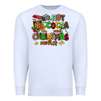 White hot cocoa and christmas movies Premium Sweatshirt - AdoDesignShop