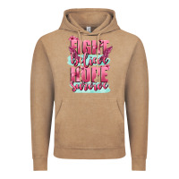 Vintage Coffee fight believe hope survive cancer awareness Vintage Hoodie - FaDigitalArtStudio