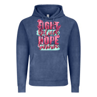 Vintage Denim fight believe hope survive cancer awareness Vintage Hoodie - FaDigitalArtStudio