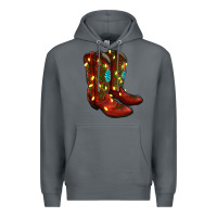 Rock Western Christmas Boots Premium Hoodie - RanaPortraitStore