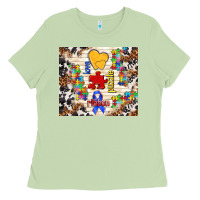 Matcha love puzzle ribbon Ladies Tee - TumblerDesignByShophia