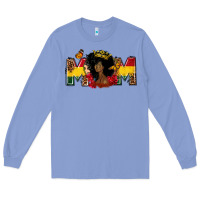 Colony Blue Juneteenth mom Long Sleeve Tee - FaDigitalArtStudio