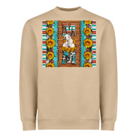 Mushroom goat family mom sunflowers serape leopard cowhide tumbler Heavyweight Sweatshirt - Artiststas