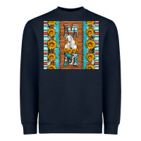 Goat Family Mom Sunflowers Serape Leopard Cowhide Tumbler Heavyweight Sweatshirt | Teevron