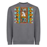Storm goat family mom sunflowers serape leopard cowhide tumbler Heavyweight Sweatshirt - Artiststas