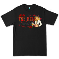 Black the hell i wont with sassy pinup cowgirl Premium Tee - texasbilliewilder