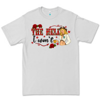 Dove Grey the hell i wont with sassy pinup cowgirl Premium Tee - texasbilliewilder