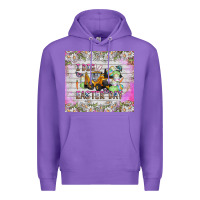 Purple I Dig Easter Day Premium Hoodie - CowhideDigitalArt