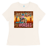 Bone just a girl who loves horses Ladies Tee - TumblerDesignByShophia
