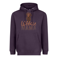 Plum Dog Lover Women Gift Weenie Mama Pet Mom Wiener Dachshund Heavyweight Hoodie - maiPhamDesign