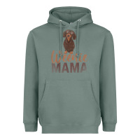 Sage Dog Lover Women Gift Weenie Mama Pet Mom Wiener Dachshund Heavyweight Hoodie - maiPhamDesign