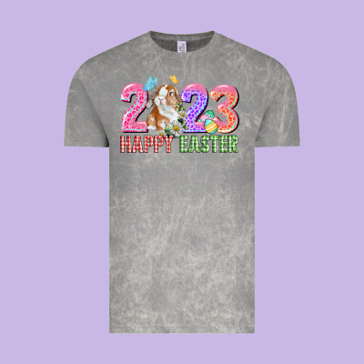 2023 Happy Easter Vintage Tee Designed By Cowgirlartshop