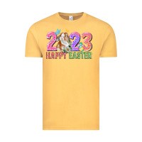 Vintage Mustard 2023 Happy Easter Vintage Tee - CowGirlArtShop