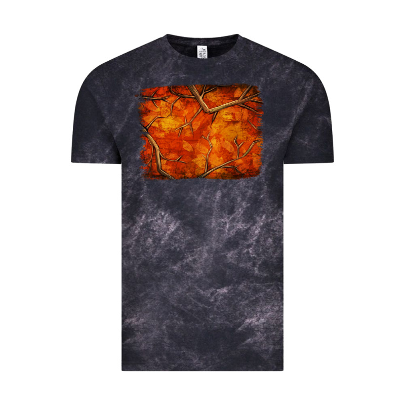 Orange Hunter Camouflage Pattern Brushstroke Vintage Tee by Jasminsmagicworld | Teevron
