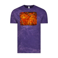 Cloud Purple orange hunter camouflage pattern brushstroke Vintage Tee - Jasminsmagicworld