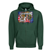 1776 4th Of July Background Zipper Hoodie | Teevron