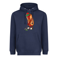 Navy Funny Golfing Hot Dog Golf Gifts Shirts for Men Boys Golfer Heavyweight Hoodie - maiPhamDesign