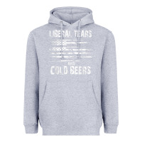Heather Grey liberal tears and cold beers   funny political t shirt Heavyweight Hoodie - maiPhamDesign