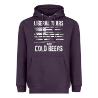 Liberal Tears And Cold Beers   Funny Political T Shirt Heavyweight Hoodie | Teevron