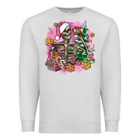 Dove Grey pink coffee gifts christmas skeleton coffee Premium Sweatshirt - AdoDesignShop