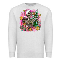 Oatmeal Heather pink coffee gifts christmas skeleton coffee Premium Sweatshirt - AdoDesignShop