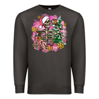Smoke pink coffee gifts christmas skeleton coffee Premium Sweatshirt - AdoDesignShop