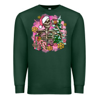 Sports Green pink coffee gifts christmas skeleton coffee Premium Sweatshirt - AdoDesignShop