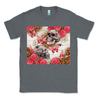 Charcoal Heather skulls and roses tumbler Classic Tee - TumblerDesignByShophia