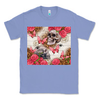 Colony Blue skulls and roses tumbler Classic Tee - TumblerDesignByShophia