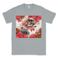 Heather Grey skulls and roses tumbler Classic Tee - TumblerDesignByShophia