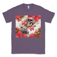Lavender skulls and roses tumbler Classic Tee - TumblerDesignByShophia