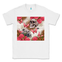 White skulls and roses tumbler Classic Tee - TumblerDesignByShophia
