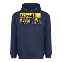 Navy different is beautiful Heavyweight Hoodie - AdoDesignShop