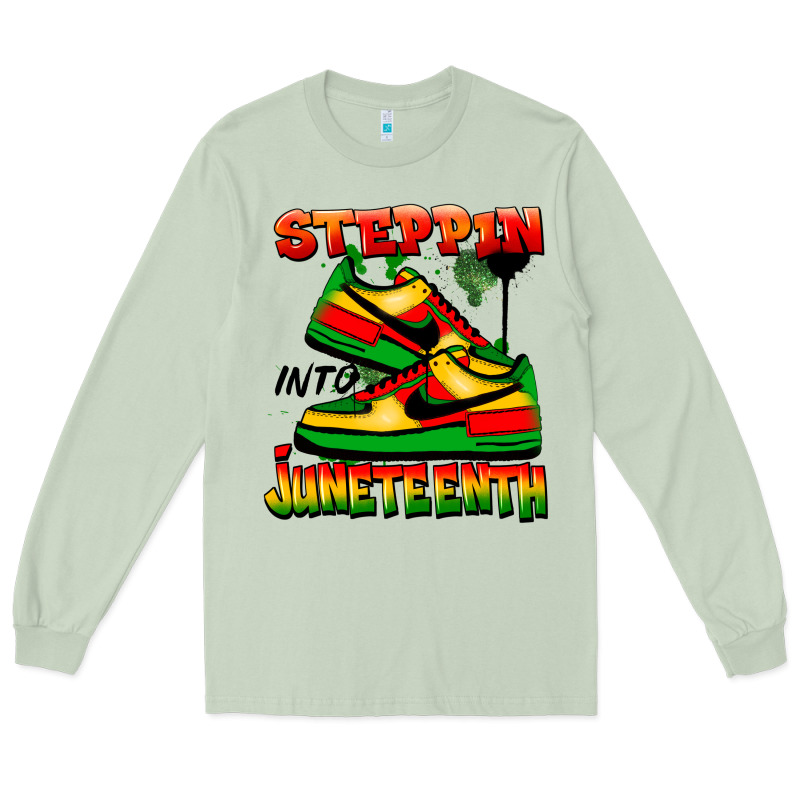 Steppin' Into Juneteenth Long Sleeve Tee by FaDigitalArtStudio | Teevron