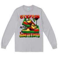 Moon Dust Steppin' into Juneteenth Long Sleeve Tee - FaDigitalArtStudio
