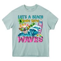 Life's A Beach Make Some Waves Heavy Core Tee | Teevron
