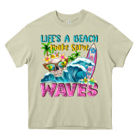 Mossy Life's a beach make some waves Heavy Core Tee - NancyCooperArtShop