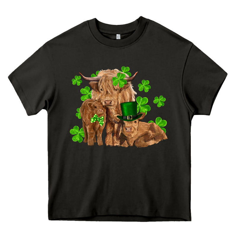 St Patrick's Day Cow Family Heavy Core Tee by RanaPortraitStore | Teevron
