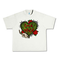 Pistachio love is wild with bullskull olivia Urban Heavy Tee - OliviaCreatesArt