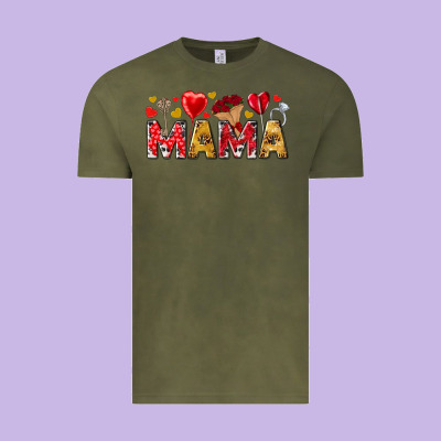 Valentine's Day Mama Mother's Day Vintage Tee Designed By Howdyjamesfarm