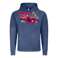 Vintage Denim Loads of love Valentine's day truck Vintage Hoodie - FaDigitalArtStudio