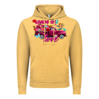 Vintage Mustard Loads of love Valentine's day truck Vintage Hoodie - FaDigitalArtStudio