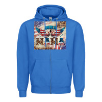 True Royal american mama Zipper Hoodie - BarkalooDesign
