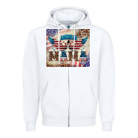 White american mama Zipper Hoodie - BarkalooDesign