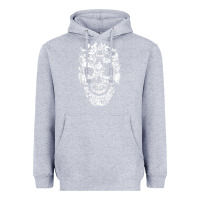 Heather Grey Matching Family French Bulldog Dog Skull Costume Halloween Heavyweight Hoodie - maiPhamDesign
