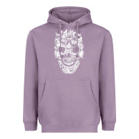 Lavender Matching Family French Bulldog Dog Skull Costume Halloween Heavyweight Hoodie - maiPhamDesign