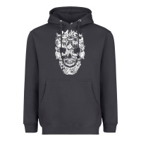 Smoke Matching Family French Bulldog Dog Skull Costume Halloween Heavyweight Hoodie - maiPhamDesign