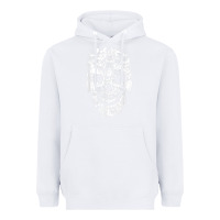 White Matching Family French Bulldog Dog Skull Costume Halloween Heavyweight Hoodie - maiPhamDesign